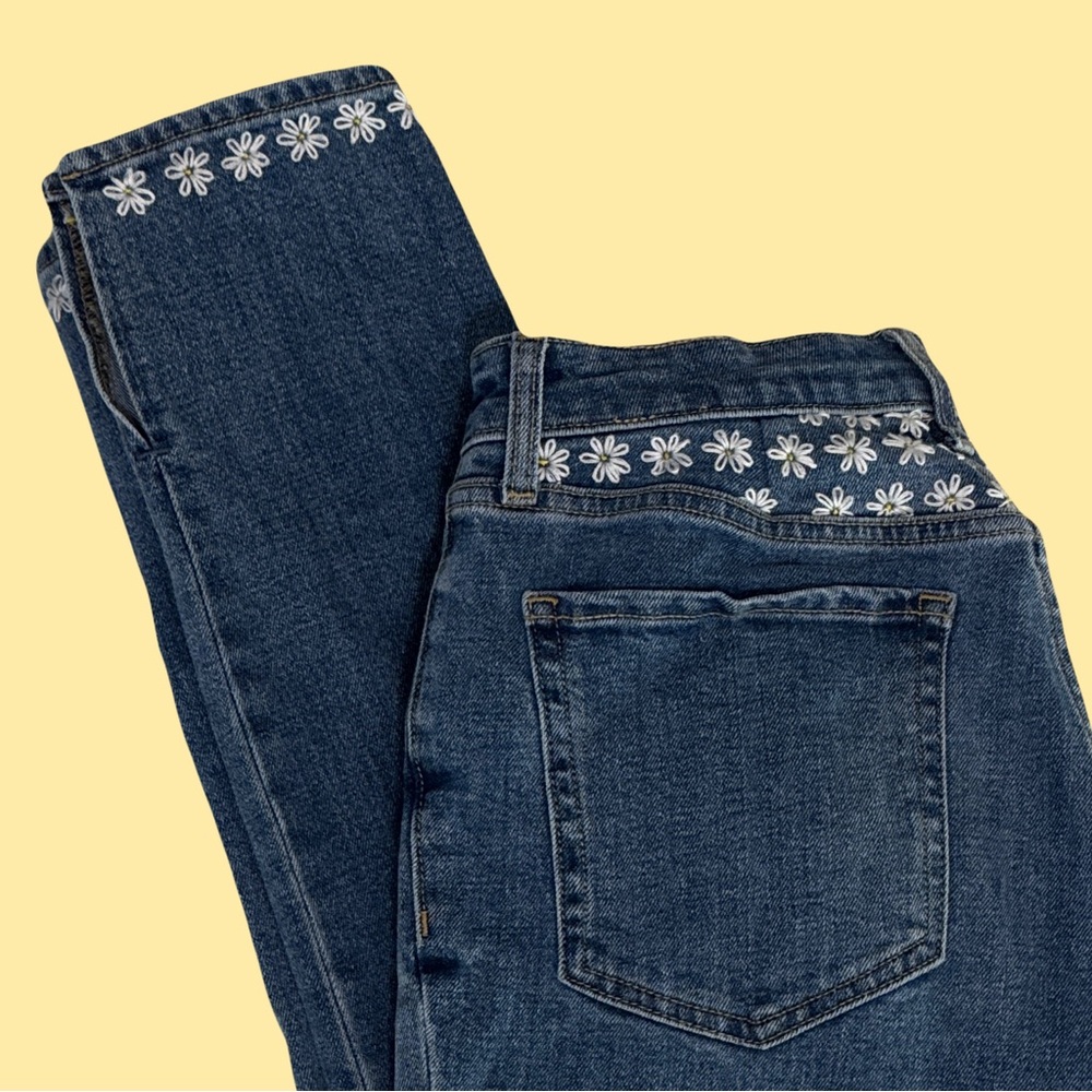 Hand embroidered Old Navy OG Straight JEANS
